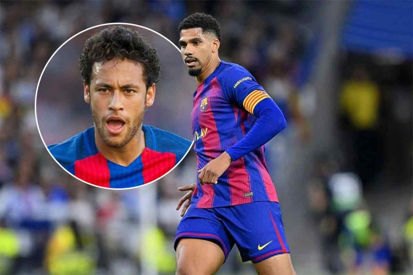 araujo-thumb-6907f1a267d9f Araujo có số lần ra sân cho Barcelona ngang hàng với Neymar Jr (Ảnh: AP).