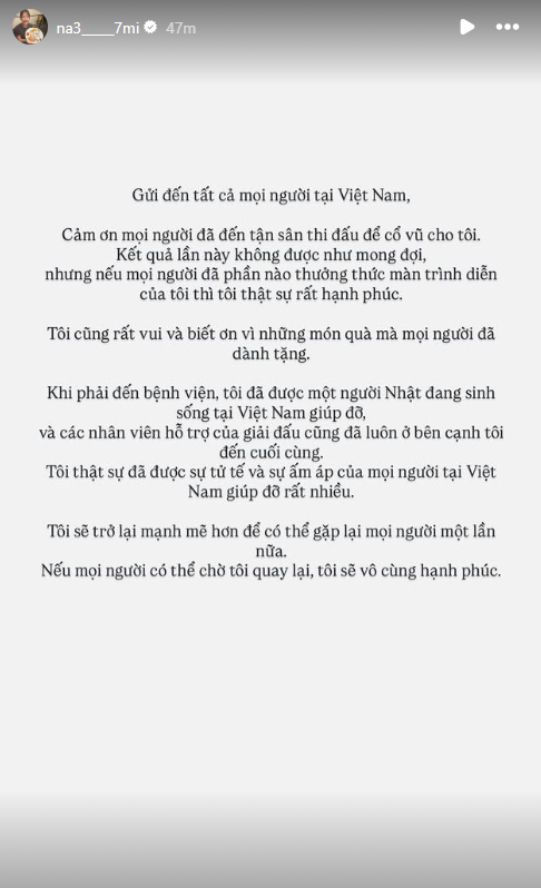 capture5-69ca2616576aa Chấn thương nặng ở Ciputra Hanoi, cựu số 2 thế giới dùng tiếng Việt nói lời gan ruột 814181