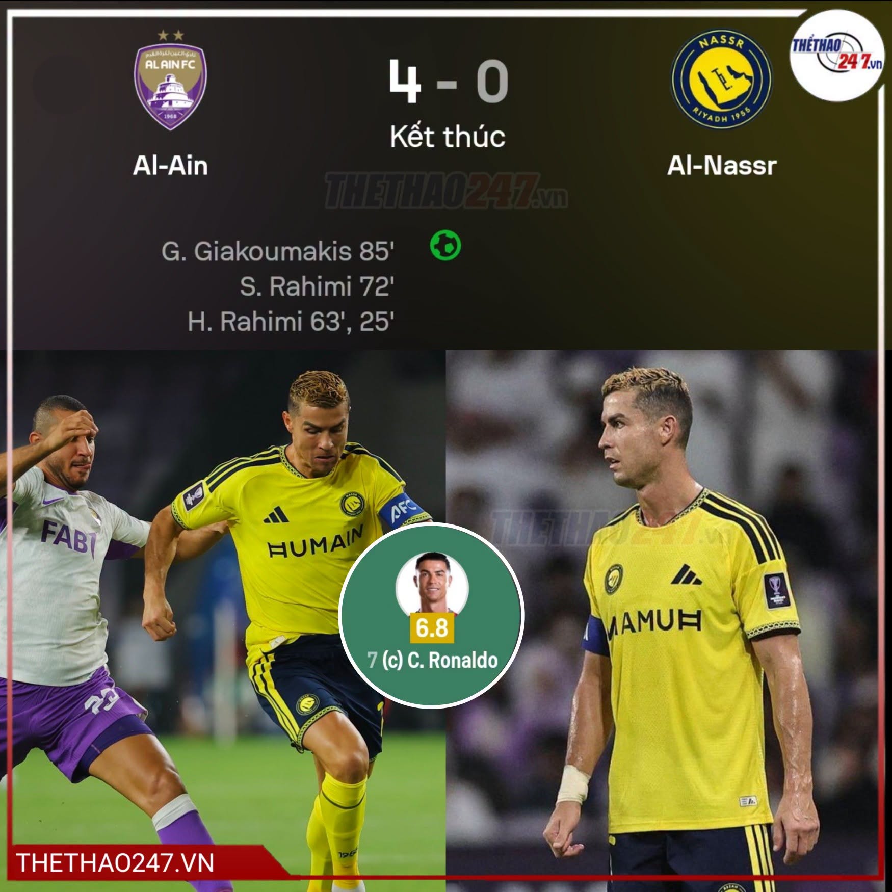 HLV Al Nassr nói thẳng về Ronaldo sau trận thua tan nát 0-4